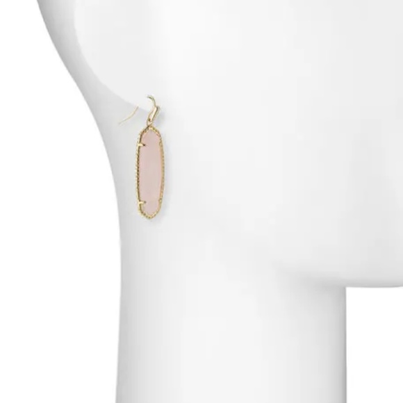 Kendra Scott Gold & Rose Quartz Layla Drop Earring - Picture 3 of 3